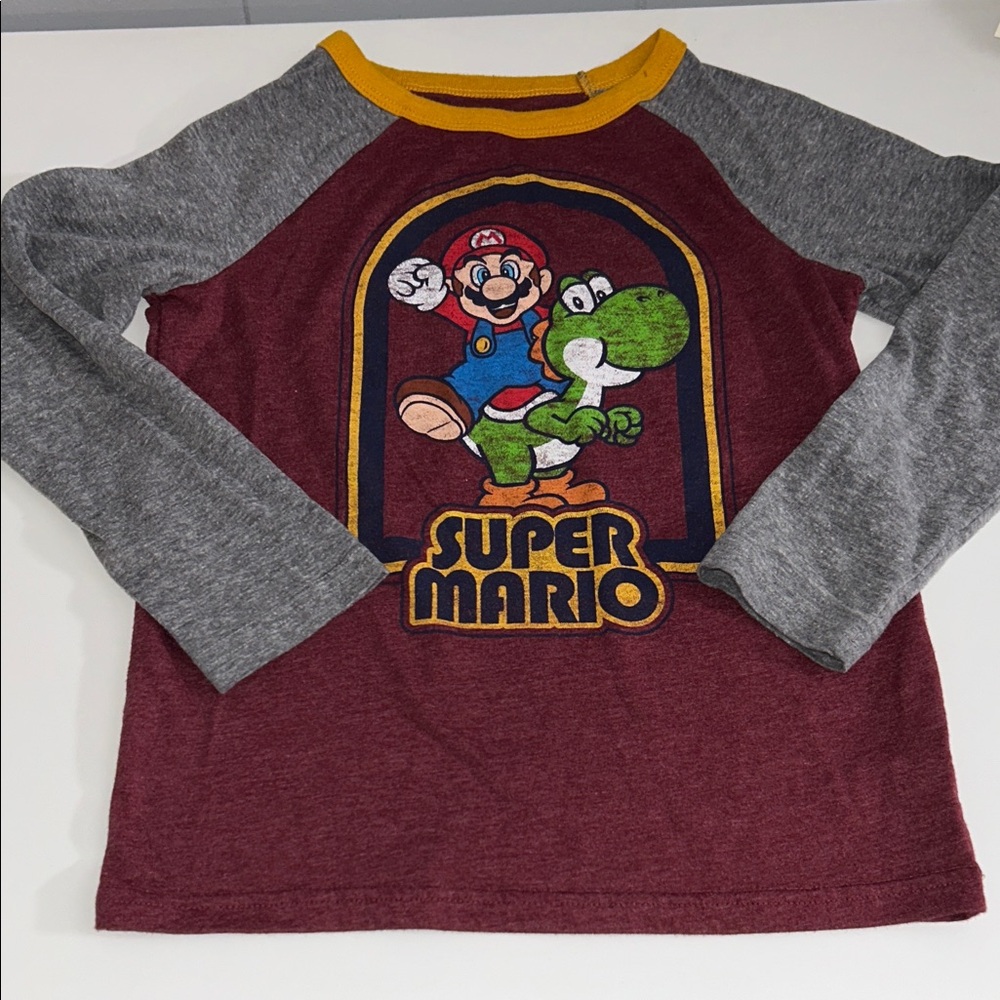 Sonoma Super Mario Brothers Boy’s Long Sleeve Graphic T-Shirt Size 8